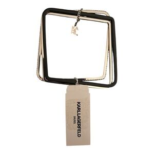 Karl Lagerfeld Paris 3 Attached Silver Bracelets
